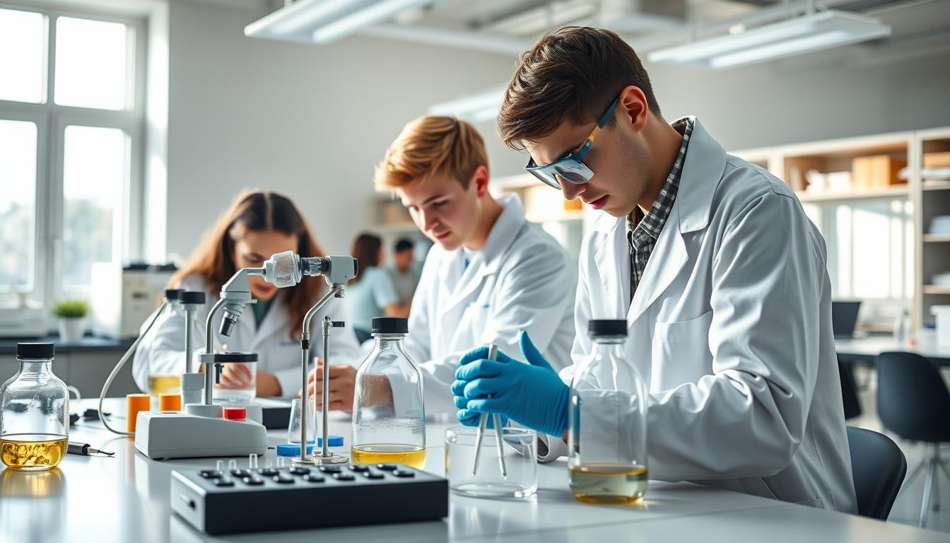 Students collaborating in study space