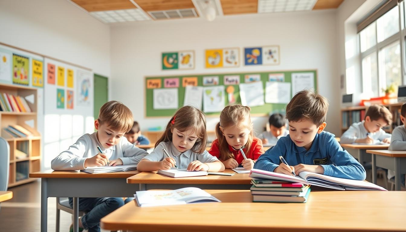 Students working in research laboratory